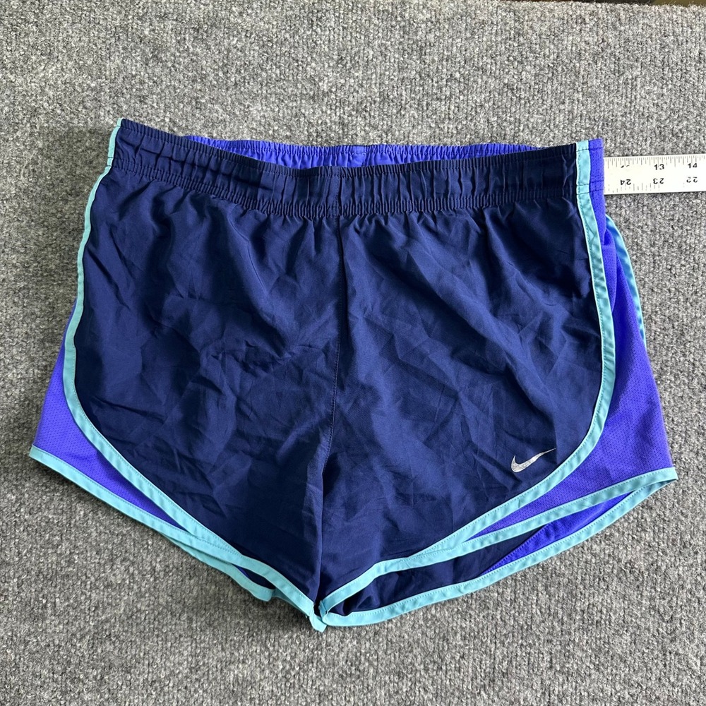 Nike Shorts Womens Size S Navy Blue Tempo Running Mesh Athletic Workout Active